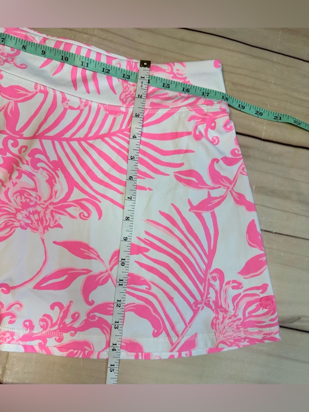 Lilly Pulitzer Aila Skort Luxletic Pink Floral UPF 50 Sport Athletic woman’s L - Picture 6 of 8